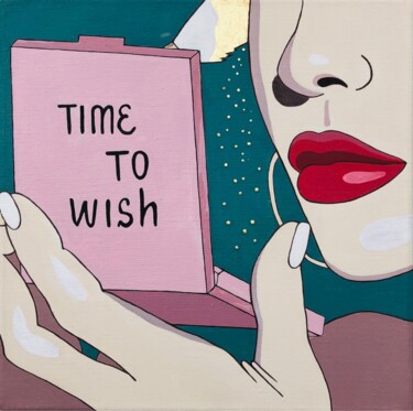 Painting titled "Time to whish" by Olga Zaitseva, Original Artwork, Acrylic