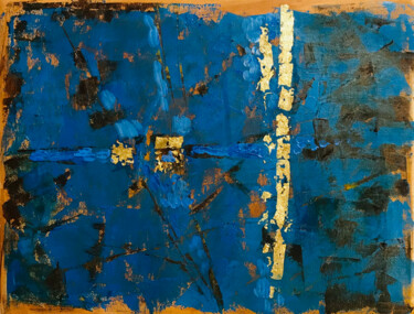 Large Original Oil Painting Blue Painting Картина под названием "Large Original Oil…" - Olga Balaban, Подлинное произведение искусства, Масло