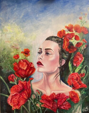 Painting titled "«ВЕСНА НАША»" by Olga Bunevich, Original Artwork, Oil