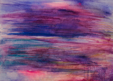 Dessin intitulée "Sea memories" par Olga Dospekhova, Œuvre d'art originale, Crayon