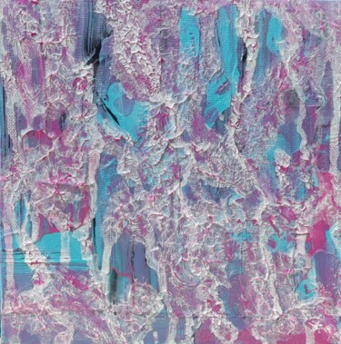 Painting titled "Pink Abstract Paint…" by Olga De Weck, Original Artwork, Acrylic