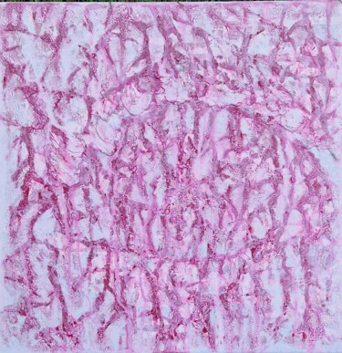 Картина под названием "Abstract Square Pin…" - Olga De Weck, Подлинное произведение искусства, Акрил