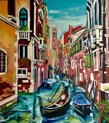 Pittura intitolato "Venice. City of mir…" da Olga Koval, Opera d'arte originale