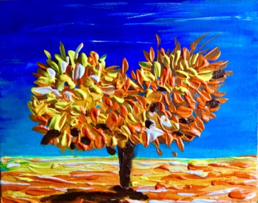 Painting titled "Tree of love. Prese…" by Olga Koval, Original Artwork, Acrylic