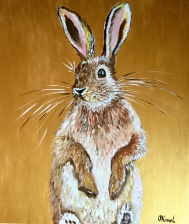 Peinture intitulée "Honey Bunny. Prince…" par Olga Koval, Œuvre d'art originale, Acrylique
