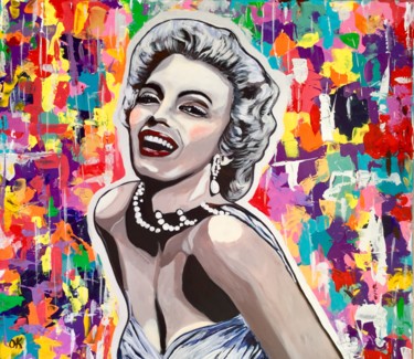 Painting titled "MARILYN MONROE. GOD…" by Olga Koval, Original Artwork, Acrylic