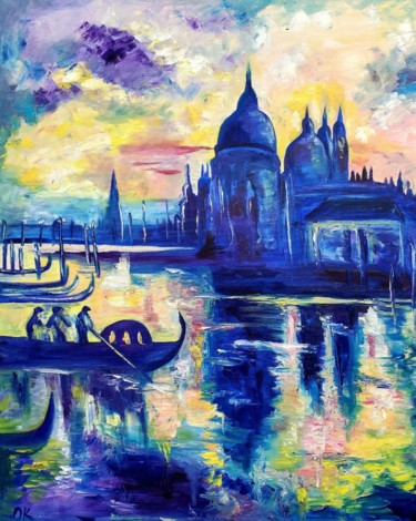 Painting titled "Morning in Venice,…" by Olga Koval, Original Artwork, Oil