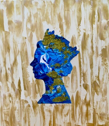 Peinture intitulée "Queen #103 abstract…" par Olga Koval, Œuvre d'art originale, Acrylique Monté sur Châssis en bois