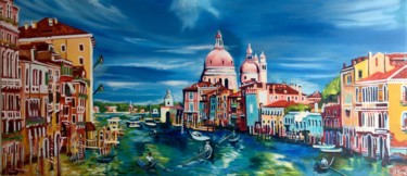 Malerei mit dem Titel "Venice. Grand canal…" von Olga Koval, Original-Kunstwerk
