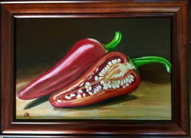 Peinture intitulée "Sweet pepper" par Olga Koval, Œuvre d'art originale