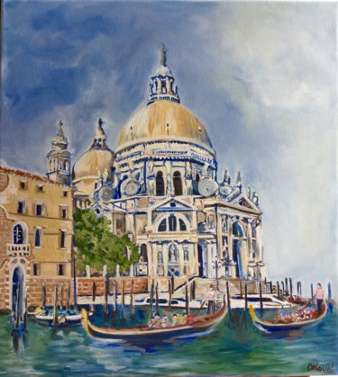 Painting titled "Venice . Crand cana…" by Olga Koval, Original Artwork, Oil