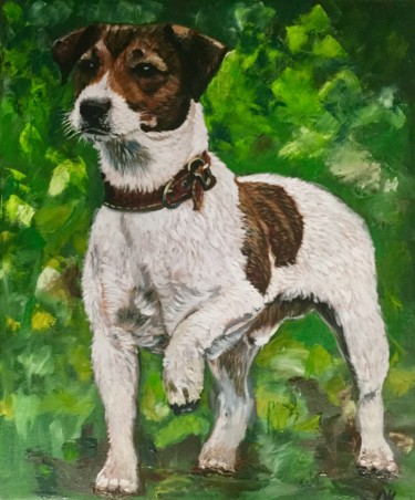 Painting titled "My boy Jack" by Olga Koval, Original Artwork, Oil