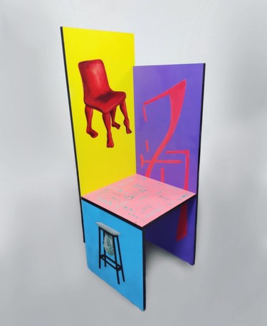 Design intitulée "Una y cien sillas" par Olga Laray, Œuvre d'art originale, Meuble