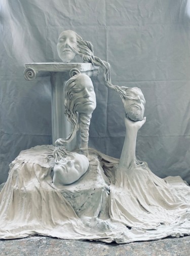 Rzeźba zatytułowany „Identidad Líquida” autorstwa Olga Laray, Oryginalna praca, Gips