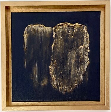 Pintura titulada ""Traits d'or"" por Olgamach, Obra de arte original, Acrílico Montado en Bastidor de camilla de madera