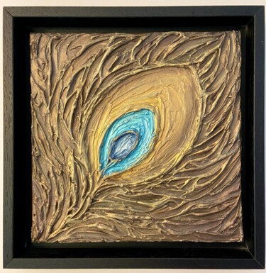 Malerei mit dem Titel ""Plume d'oiseau de…" von Olgamach, Original-Kunstwerk, Acryl Auf Keilrahmen aus Holz montiert