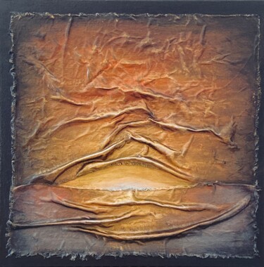 Malerei mit dem Titel "Paysage de la mer" von Olgamach, Original-Kunstwerk, Acryl Auf Keilrahmen aus Holz montiert