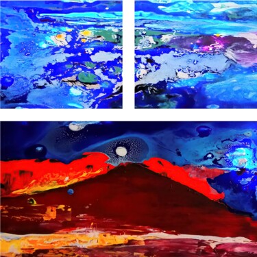 Collages intitolato "The collage consist…" da Olga Neberos, Opera d'arte originale, Collages