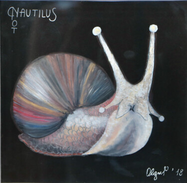 Σχέδιο με τίτλο "Nautilus: the cousin" από Olga Petrova, Αυθεντικά έργα τέχνης, Παστέλ