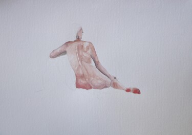 Painting titled "Unfinished" by Olga Petrova, Original Artwork, Watercolor