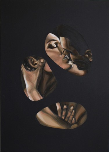 Pittura intitolato "Secret passion - 2" da Olga Sarukhanova, Opera d'arte originale, Olio Montato su Barella di tela
