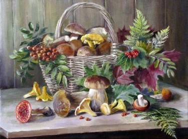 Painting titled "Чужой среди своих" by Olga Vorobyeva, Original Artwork, Oil