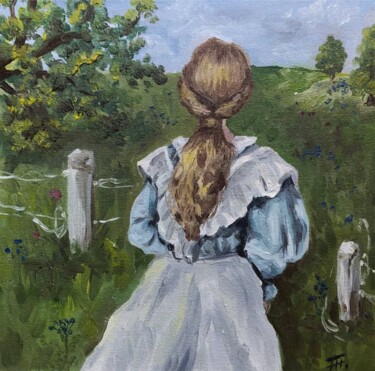 Painting titled "Anna" by Olha Bozhko, Original Artwork, Oil