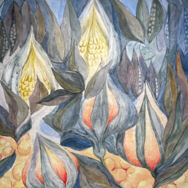 Painting titled "Bisque mágico1" by Olha Chumak, Original Artwork, Watercolor