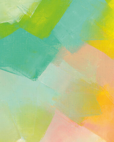 Schilderij getiteld "Abstract spring day" door Olha Gitman, Origineel Kunstwerk, Olie