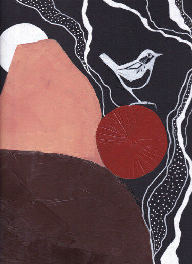 Картина под названием "Magic planet" - Olha Gitman, Подлинное произведение искусства, Масло