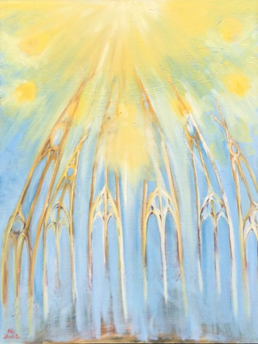 Pintura intitulada "High Mass in B mino…" por Olha Kizub, Obras de arte originais, Óleo