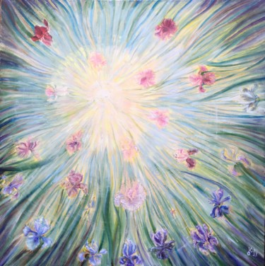 Painting titled "Spring Solstice" by Olha Kizub, Original Artwork, Oil