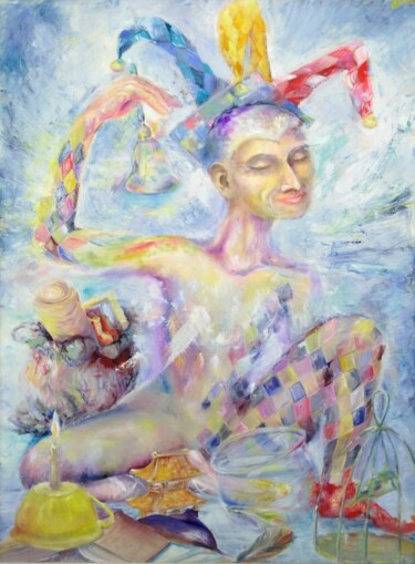 Malarstwo zatytułowany „Durisvit, who rang…” autorstwa Olha Kizub, Oryginalna praca, Olej