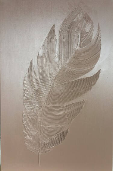 Malarstwo zatytułowany „Перо” autorstwa Olha Shapovalova, Oryginalna praca, Akryl Zamontowany na Drewniana rama noszy