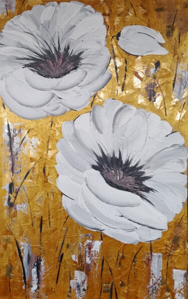 Картина под названием "Waiting for Spring" - Olha Shapovalova, Подлинное произведение искусства, Акрил Установлен на Деревян…