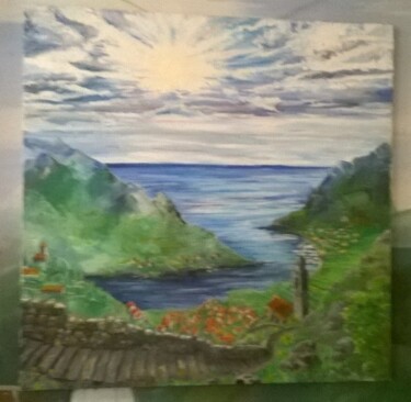 Картина под названием "Seascape" - Olha Voron, Подлинное произведение искусства, Масло