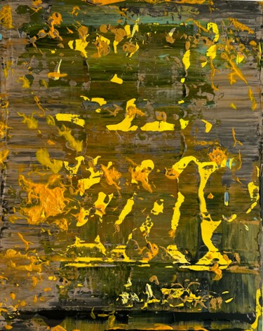 Картина под названием "Nature imprints 9" - Olia Blagov, Подлинное произведение искусства, Акрил