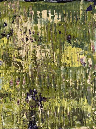 Картина под названием "Wildflowers imprint…" - Olia Blagov, Подлинное произведение искусства, Акрил