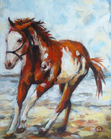 Pintura titulada "Horse 2" por Olia Tomkova, Obra de arte original, Acrílico