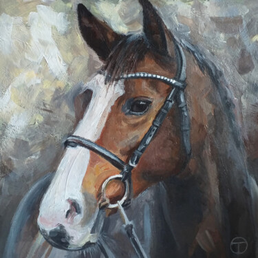 Pintura titulada "Horse 3" por Olia Tomkova, Obra de arte original, Acrílico