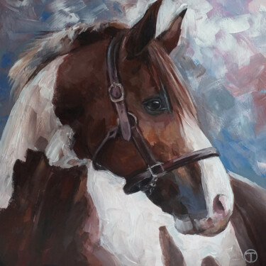 Pintura titulada "Horse 4" por Olia Tomkova, Obra de arte original, Acrílico