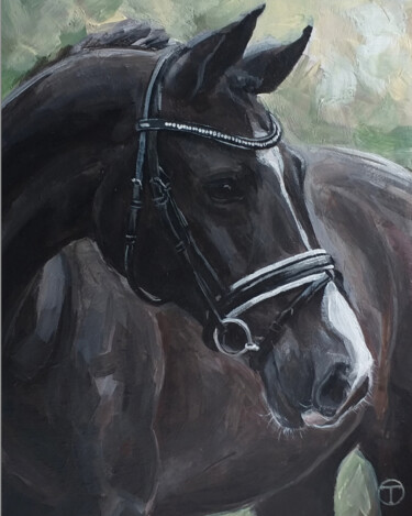 Peinture intitulée "Horse 5" par Olia Tomkova, Œuvre d'art originale, Acrylique