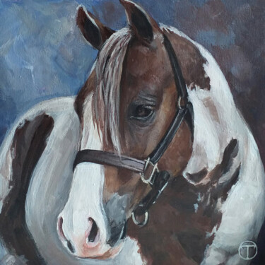 Pintura titulada "Horse 9" por Olia Tomkova, Obra de arte original, Acrílico