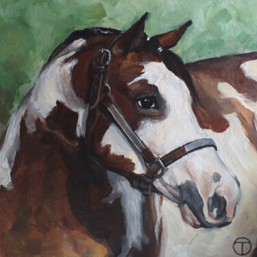 Pintura titulada "Horse 11" por Olia Tomkova, Obra de arte original, Acrílico