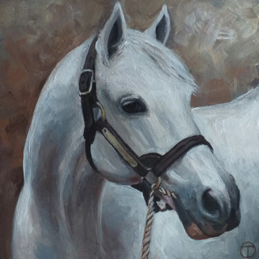 Peinture intitulée "Horse 12" par Olia Tomkova, Œuvre d'art originale, Acrylique