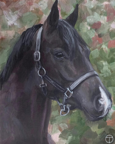 Peinture intitulée "Horse 15" par Olia Tomkova, Œuvre d'art originale, Acrylique