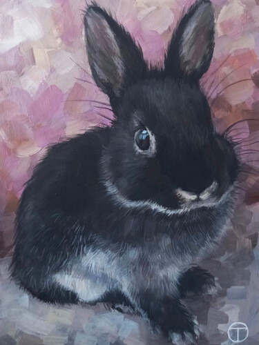Peinture intitulée "Rabbit 2" par Olia Tomkova, Œuvre d'art originale, Acrylique