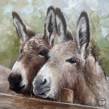 "Donkeys 2" başlıklı Tablo Olia Tomkova tarafından, Orijinal sanat, Akrilik