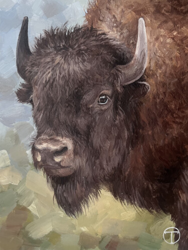 "Buffalo" başlıklı Tablo Olia Tomkova tarafından, Orijinal sanat, Akrilik