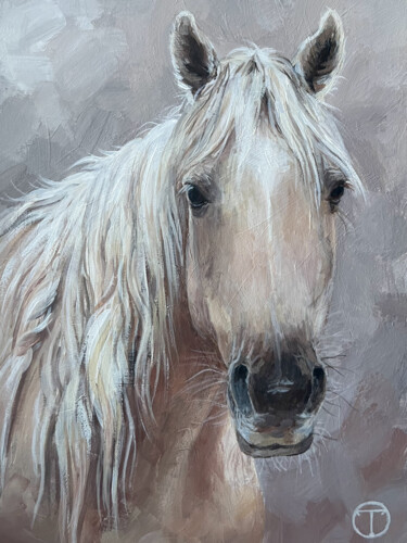 Pintura titulada "Horse 19" por Olia Tomkova, Obra de arte original, Acrílico